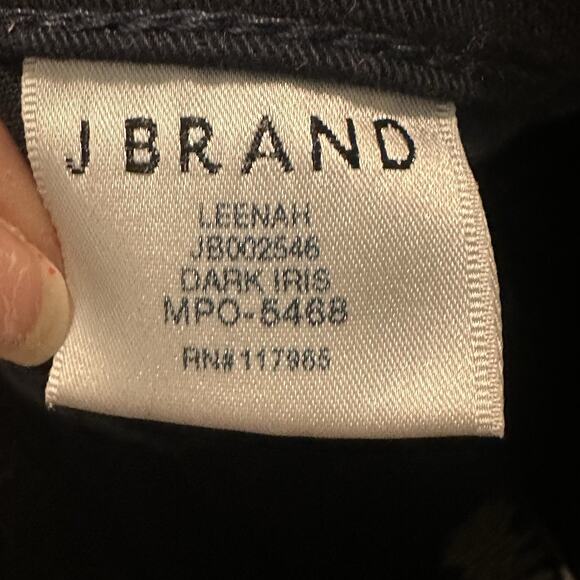J Brand Women 23 Pants Leenah Super Skinny Velvet Stretch Dark Iris Blue - Picture 7 of 10